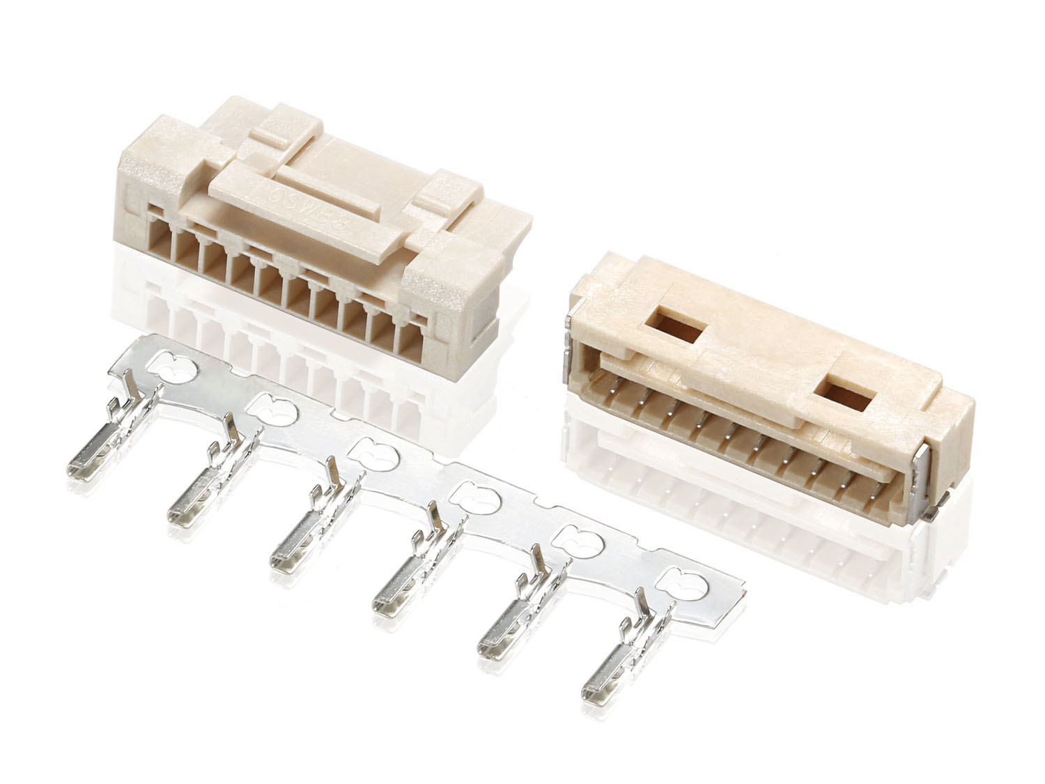 1257 Series 1.25mm Pitch (.049＂) 線對板連接器