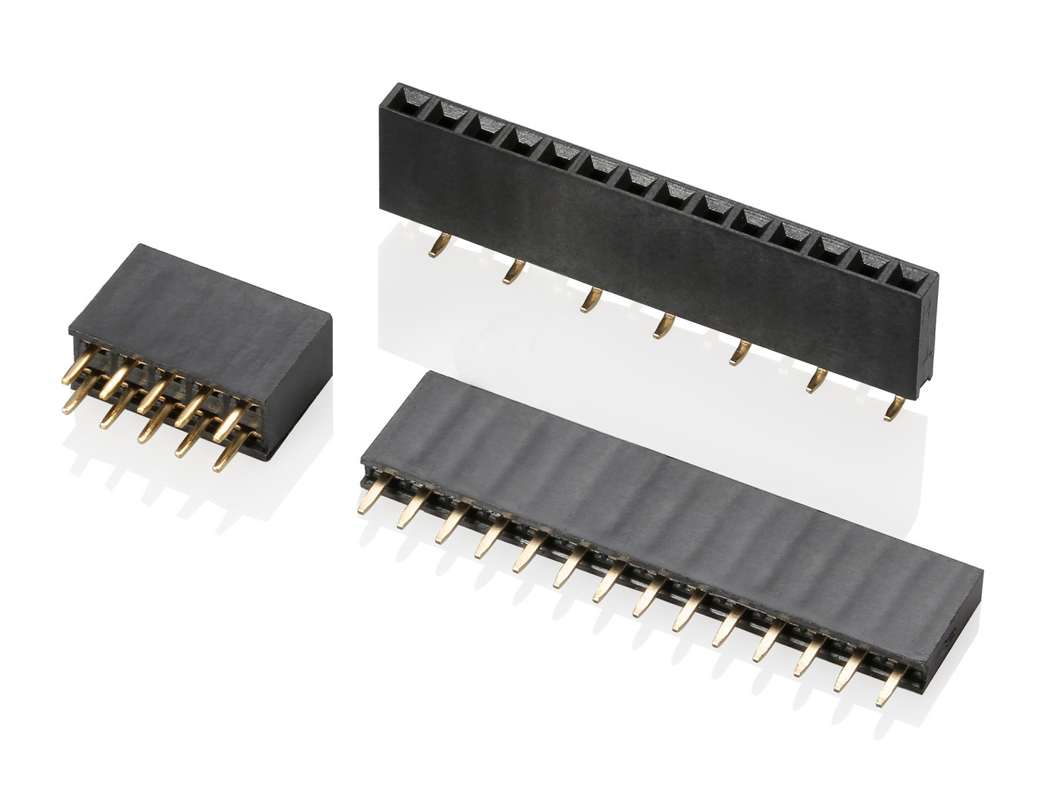 6501F Series 2.54mm Pitch (.100＂) 排針排母牛角連接器