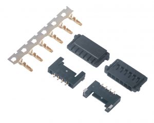 MX1.5兩邊帶扣黑色膠殼針座端子