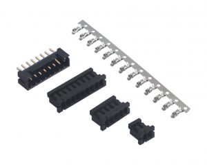 2MM DF3黑色膠殼針座端子