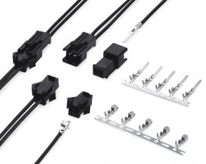 SM公母 2.5MM 黑色膠殼線材端子