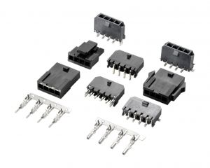 3.00MM MX5.0單排黑色膠殼針座端子
